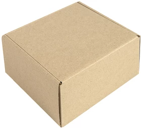 Коробка подарочная mini BOX, размер 16 x 15 x 8 см, картон МГК бур., самосборная (H21023)