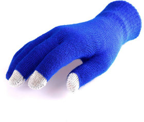 Перчатки  сенсорные ACTIUM, синий, акрил 100%