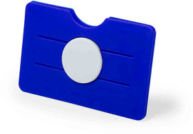 Картхолдер - держатель для телефона TISSON, синий, 8,8*5,6*0,5см, пластик (H346305/25)