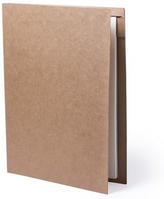 Папка BLOGUER A4 с бумажным блоком и ручкой, рециклированный картон