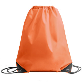 H16111/05 - Рюкзак мешок с укреплёнными уголками BY DAY, оранжевый, 35*41 см, полиэстер 210D