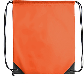 Рюкзак мешок с укреплёнными уголками BY DAY, оранжевый, 35*41 см, полиэстер 210D