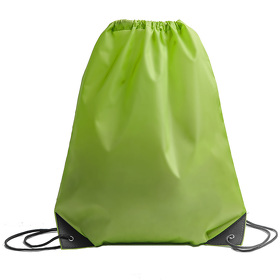 Рюкзак мешок с укреплёнными уголками BY DAY, зелёный, 35*41 см, полиэстер 210D (H16111/15)