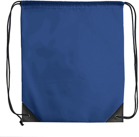 Рюкзак мешок с укреплёнными уголками BY DAY, синий, 35*41 см, полиэстер 210D