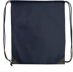Рюкзак мешок с укреплёнными уголками BY DAY, темно-синий, 35*41 см, полиэстер 210D