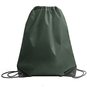 H16111/50 - Рюкзак мешок с укреплёнными уголками BY DAY, хаки, 35*41 см, полиэстер 210D
