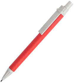 H346496/08 - SALCEN, ручка шариковая, красный, рециклированный картон, пластик с пшеничным волокном