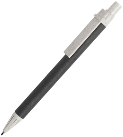 H346496/35 - SALCEN, ручка шариковая, черный, рециклированный картон, пластик с пшеничным волокном