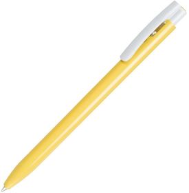 ELLE, ручка шариковая, желтый/белый, пластик