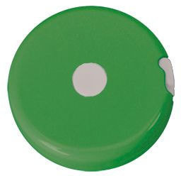 Рулетка "Кнопка" (1,5 м); светло-зеленый; D=5 см; H=1,2 см; пластик; тампопечать (H7313/15_light)