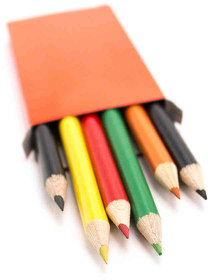 Набор цветных карандашей GARTEN (6шт.), черный, 5 x 9.3 x 0.8 см, дерево, картон