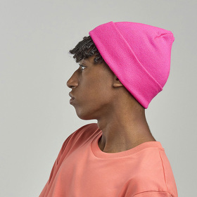 Шапка вязаная  двойная Wind-S, ярко-синий, 100% переработанный полиэстер