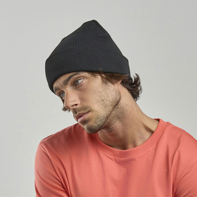 Шапка вязаная  двойная Wind-S, белый, 100% переработанный полиэстер