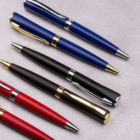 WIZARD CHROME, ручка шариковая, темно-синий/хром, металл