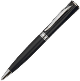WIZARD CHROME, ручка шариковая, черный/хром, металл