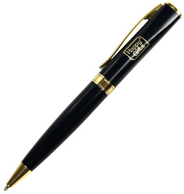 WIZARD GOLD, ручка шариковая, черный/золотистый, металл