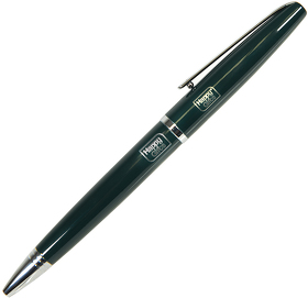 DELICATE, ручка шариковая, темно-зеленый/хром, металл