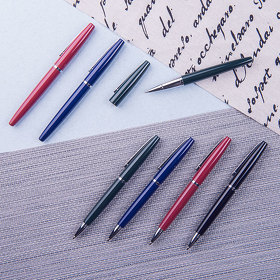 DELICATE, ручка шариковая, темно-синий/хром, металл