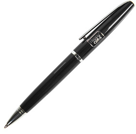 DELICATE, ручка шариковая, черный/хром, металл
