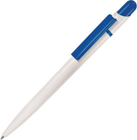 H123/25 - MIR, ручка шариковая, белый/синий, пластик