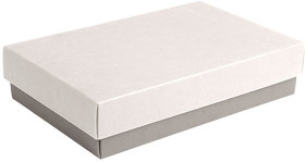Коробка подарочная CRAFT BOX, 17,5*11,5*4 см, серый, белый, картон 350 гр/м2 (H32006/29/01)