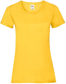H613720.34 - Футболка "Lady-Fit Valueweight T", солнечно-желтый, 100% хлопок, 165 г/м2