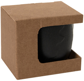 Коробка для кружки 13627, 23502, размер 12,3х10,0х10,8 см, микрогофрокартон, коричневый