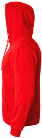 Толстовка мужская с капюшоном SELEN, красный, 50 % хлопок, 50% полиэстер, 260 г/м2