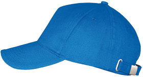 Бейсболка "LONG BEACH", 5 клиньев, метал. застежка, ярко-синий, 100% хлопок, плотность 260 г/м2 (H700594.241)