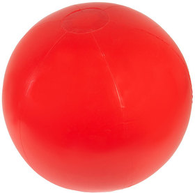 Мяч пляжный надувной; красный; D=40-50 см, не накачан, ПВХ (H343261/08)