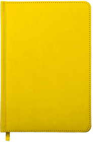 Ежедневник недатированный Campbell, А5, желтый, белый блок