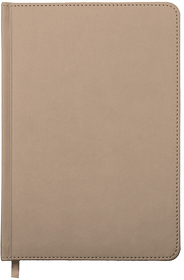 Ежедневник недатированный Campbell, А5, светло-коричневый, белый блок