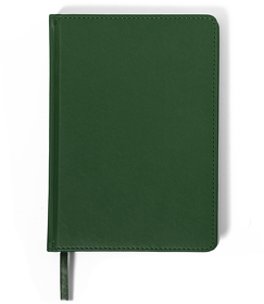 Ежедневник недатированный Campbell, А5,  темно-зеленый, белый блок