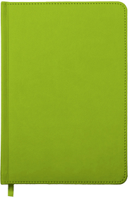 Ежедневник недатированный Campbell, А5,  зеленое яблоко, белый блок