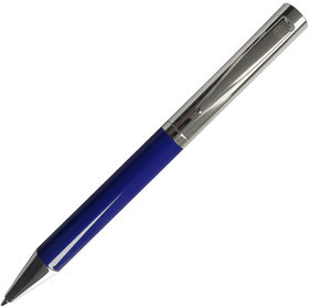 H26901/26 - JAZZY, ручка шариковая, хром/темно-синий, металл
