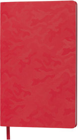 H21225/08 - Бизнес-блокнот Tabby Funky, гибкая обложка, в линейку, красный