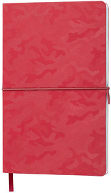 H21226/08 - Бизнес-блокнот Tabby Franky, гибкая обложка, в клетку, красный