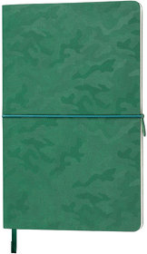 H21226/15 - Бизнес-блокнот Tabby Franky, гибкая обложка, в клетку, зеленый