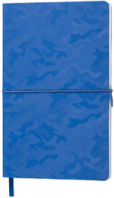 H21226/25 - Бизнес-блокнот Tabby Franky, гибкая обложка, в клетку, синий