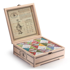 Подарочный набор Сугревъ в деревянной коробке без лого, коллекция из 9 чаёв (H90003/1)