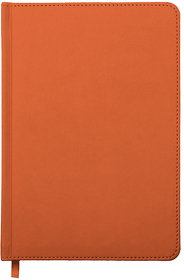 Ежедневник недатированный Campbell, А5,  оранжевый, белый блок