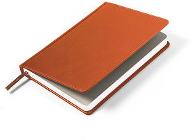 Ежедневник недатированный Campbell, А5,  оранжевый, белый блок
