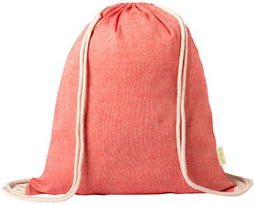 H346392/08 - Рюкзак KONIM, красный, 42x38 см, 100% переработанный хлопок, 120 г/м2