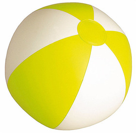 H348094/03 - SUNNY Мяч пляжный надувной; бело-желтый, 28 см, ПВХ