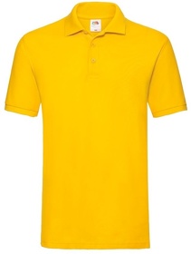 H632180.34 - Рубашка поло мужская PREMIUM POLO 180, желтый, 100% хлопок, 180 г/м2