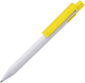 Ручка шариковая Zen, белый/желтый, пластик (H192/01/120)