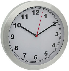 Часы настенные "ТЕМП"; D=25 см; H=4 см; металл; лазерная гравировка (H9809)