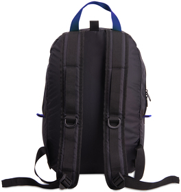 Рюкзак INTRO, синий/чёрный, 100% полиэстер