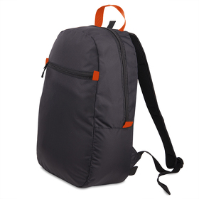 Рюкзак INTRO, оранжевый/чёрный, 100% полиэстер