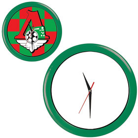 H22000/15 - Часы настенные "ПРОМО" разборные ; зеленый,  D28,5 см; пластик